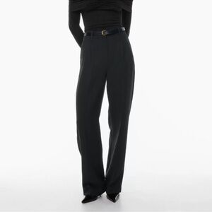 Wilfred Aritzia The Effortless Pant High-Waisted Wide Leg Trousers in Black